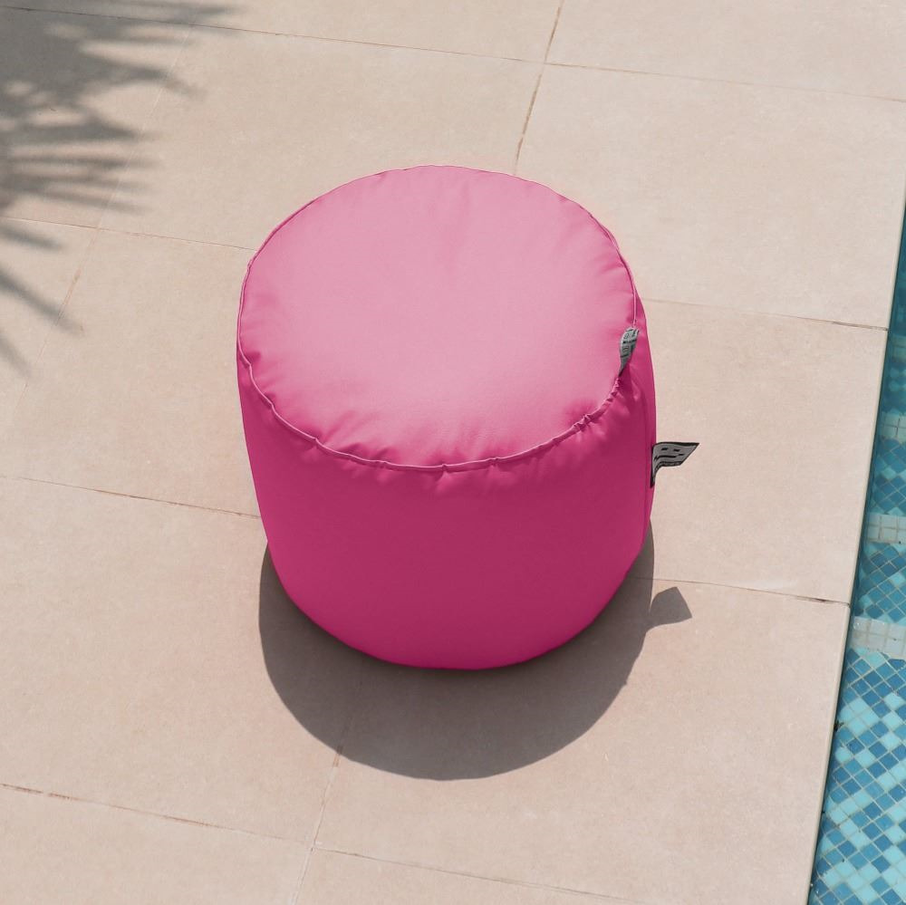 Puff Taburete Polipiel Exterior Rosa Happers (2)