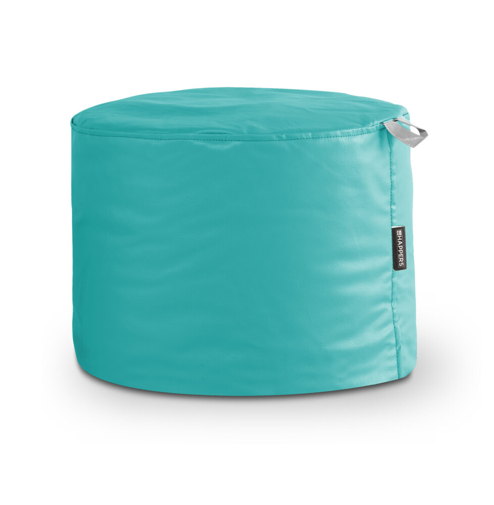 Puff Taburete Polipiel Exterior Turquesa Happers ()