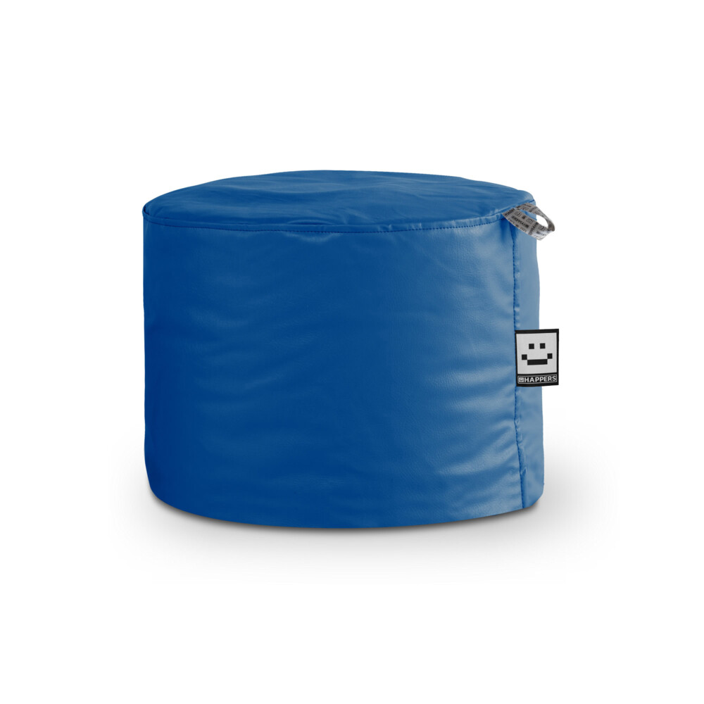 Puff Taburete Polipiel Indoor Azul Happers ()