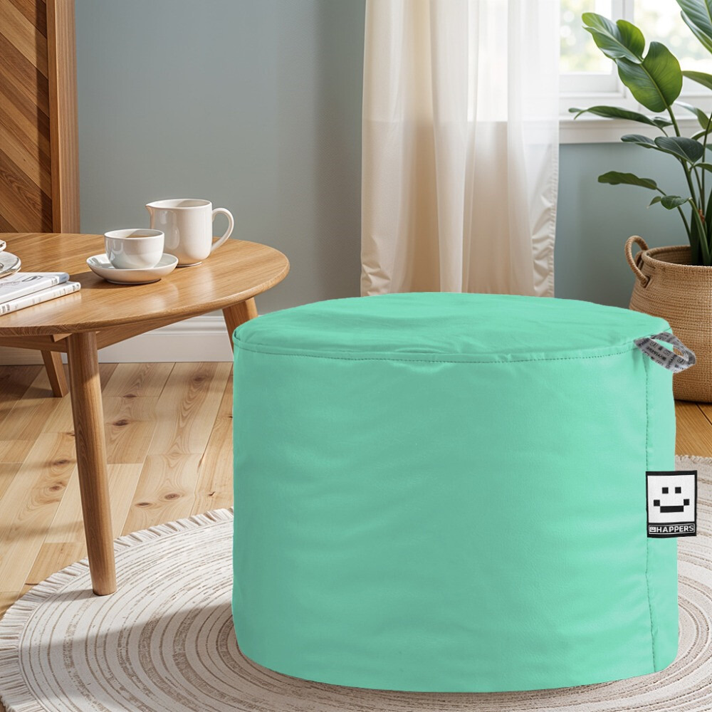 Pouf Sgabello Similpelle da Interno Menta Happers (1)