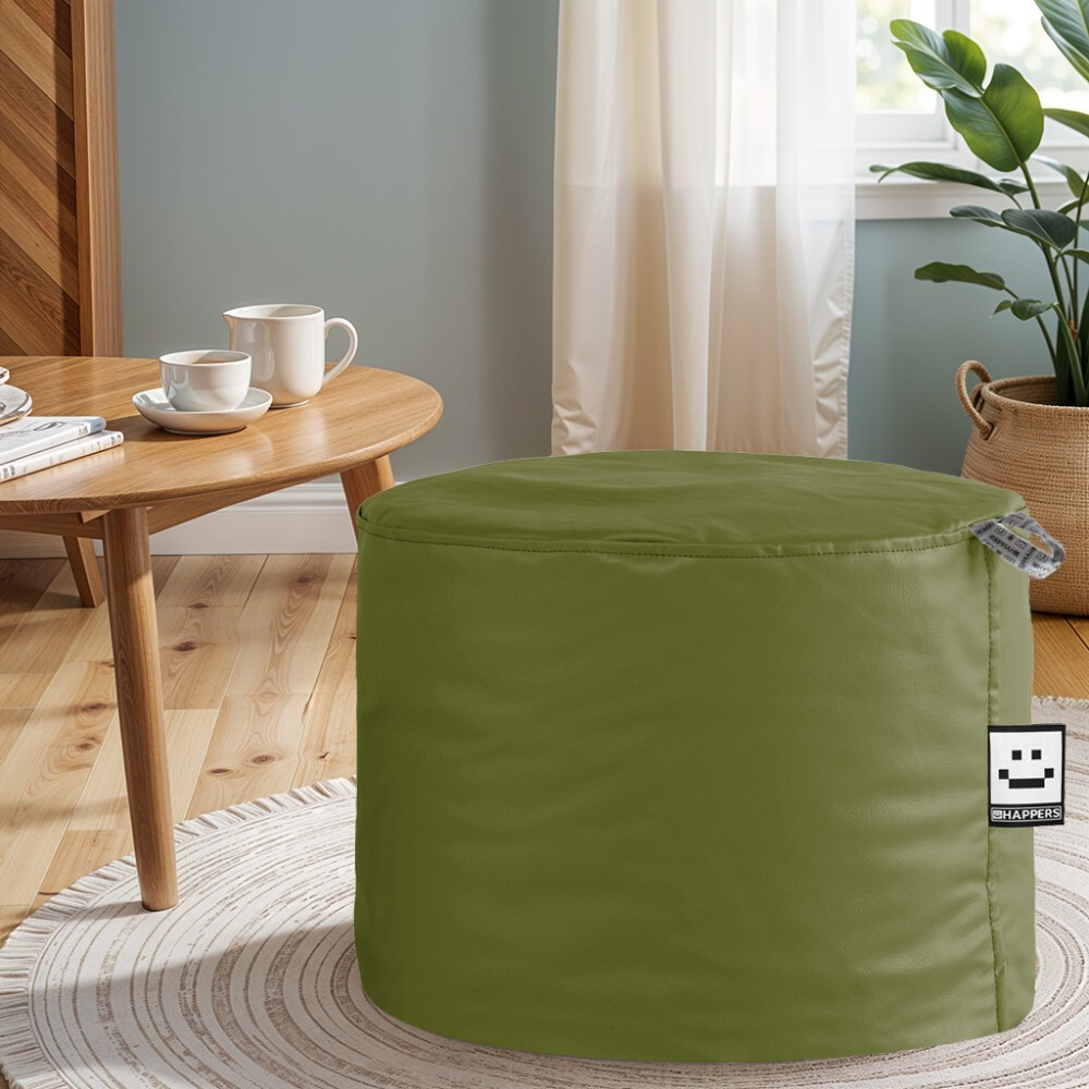 Pouf Sgabello Similpelle da Interno Menta Happers (1)