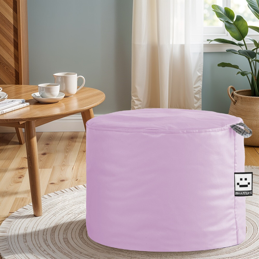 Pouf Sgabello Similpelle da Interno Malva Happers (1)