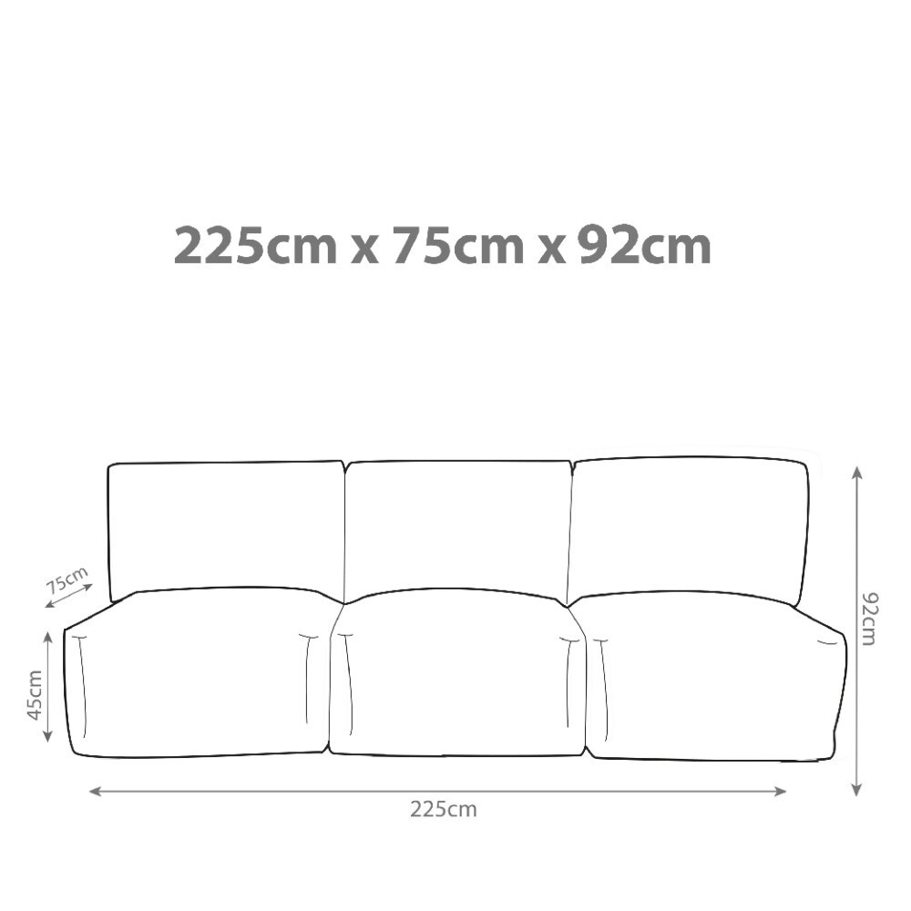 Sofá modular 3 plazas Morgan Gris Claro (4)