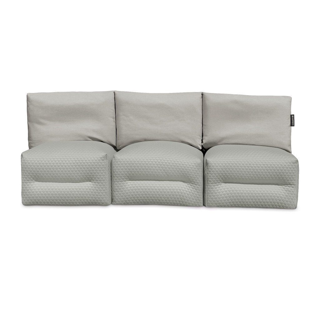 Sofá modular 3 plazas Nita Gris Claro (4)