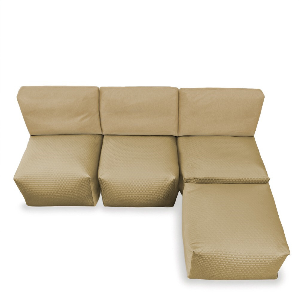 Divano modulare Chaise Longue 3 posti Morgan Sabbia (4)