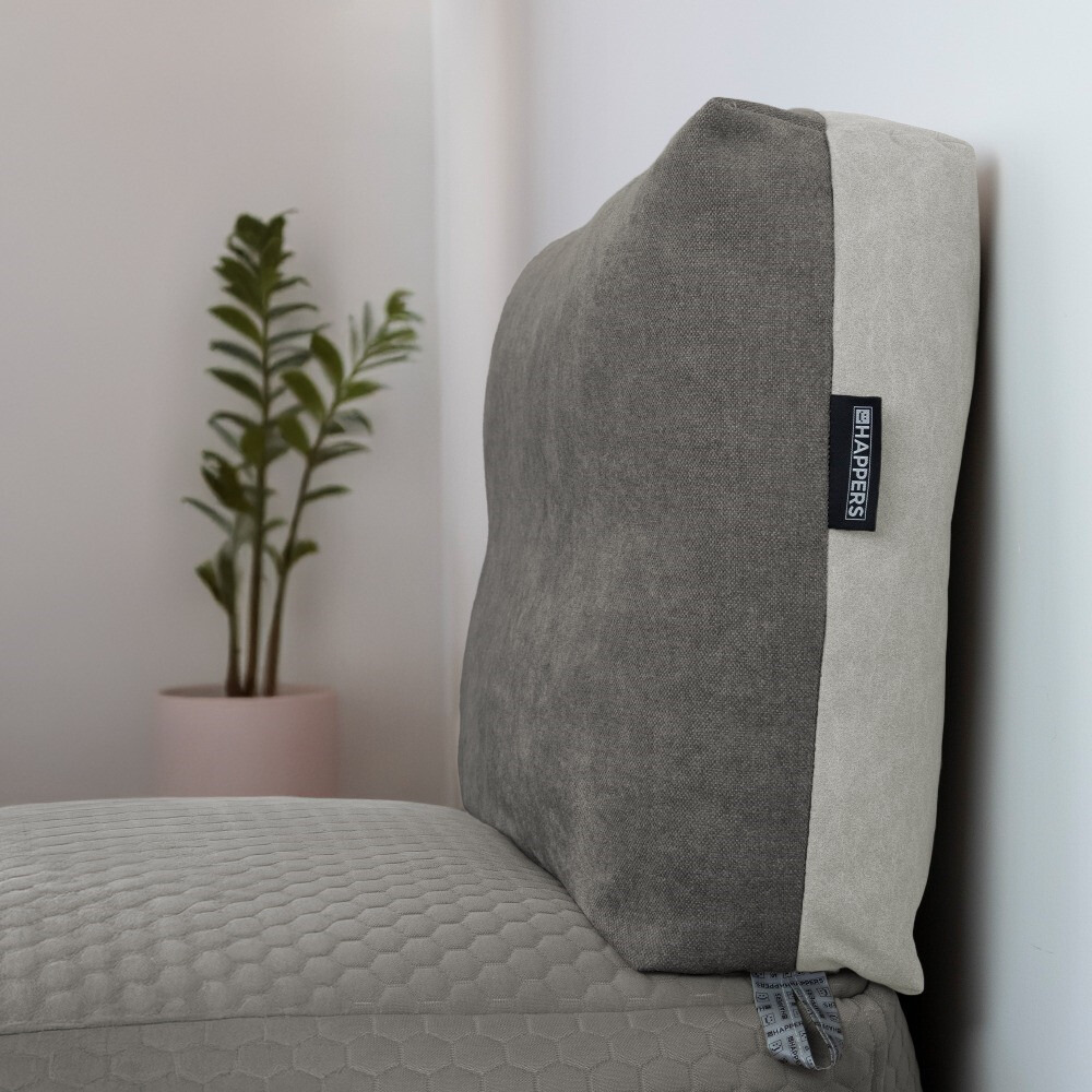 Divano modulare Chaise Longue 3 posti Morgan Grigio Chiaro (3)