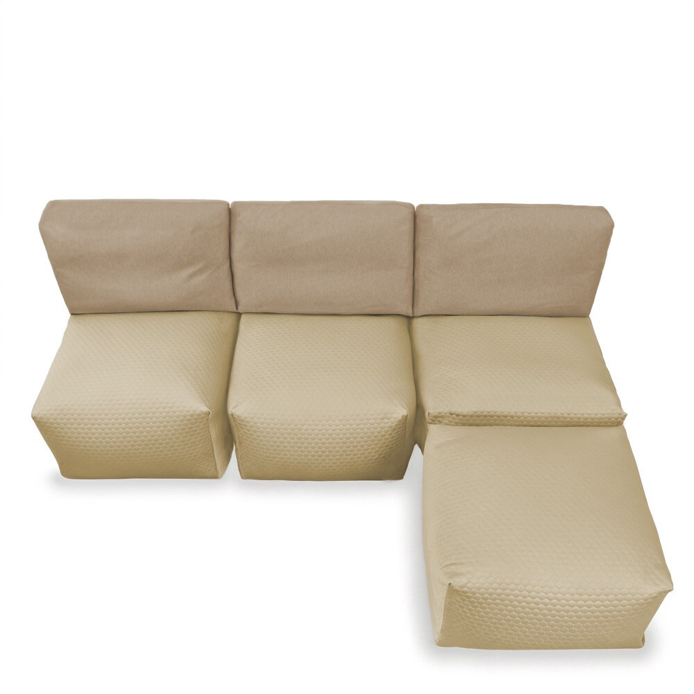 Divano modulare Chaise Longue 3 posti Morgan Avorio (4)