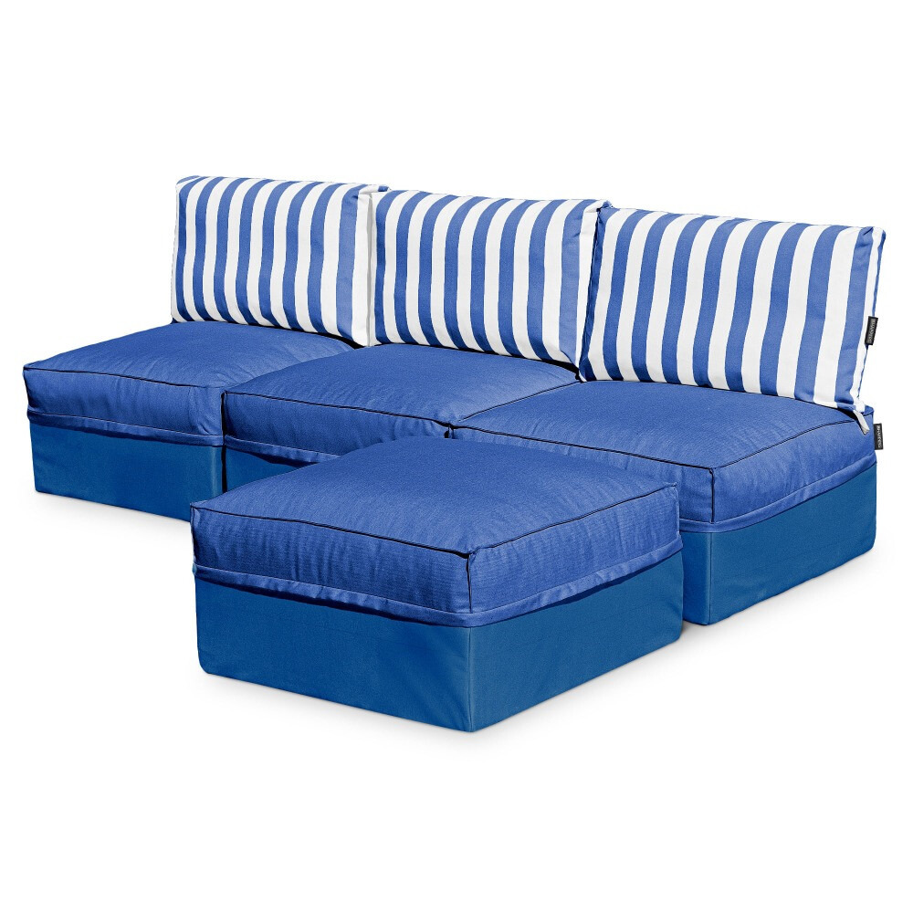 Sofá modular Chaise Longue 3 plazas Toldotex Azul (5)