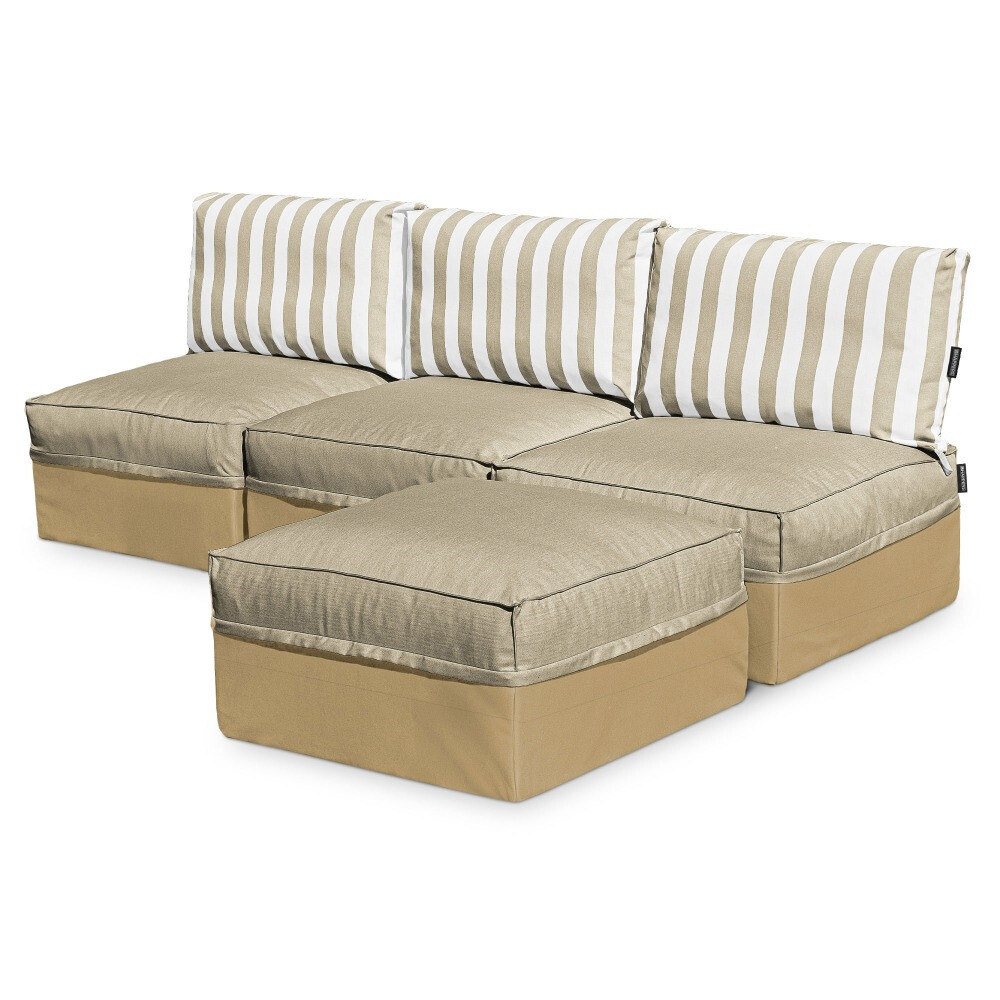 Sofá modular Chaise Longue 3 plazas Toldotex Beige (5)