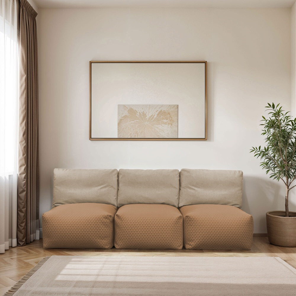 Sofá modular 3 plazas Morgan Taupe (1)