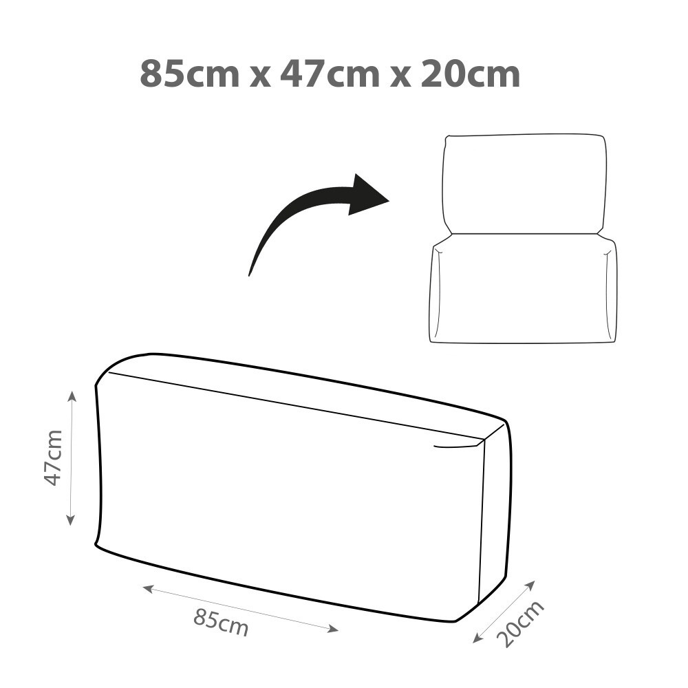 Asiento o respaldo para sofá modular Nita Blanco (3)