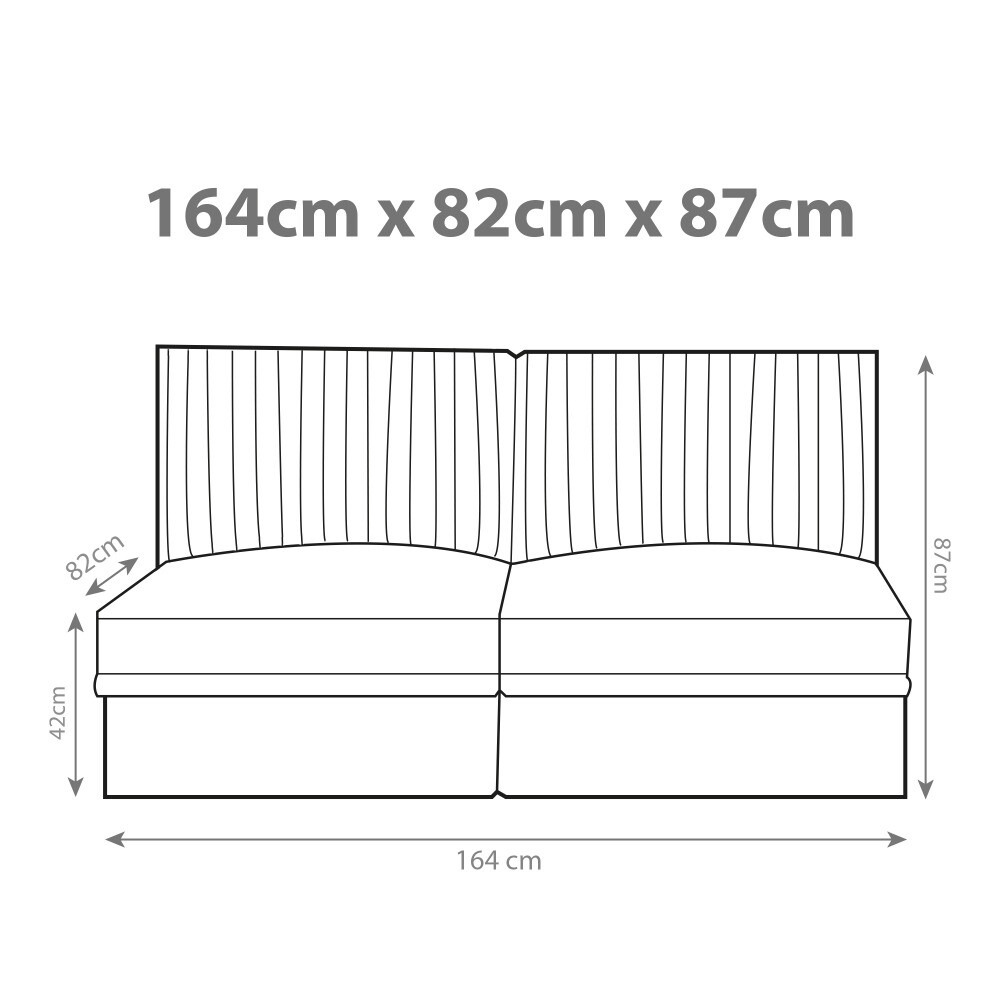 Sofá modular Sofá 2 plazas Toldotex Azul Cielo (2)