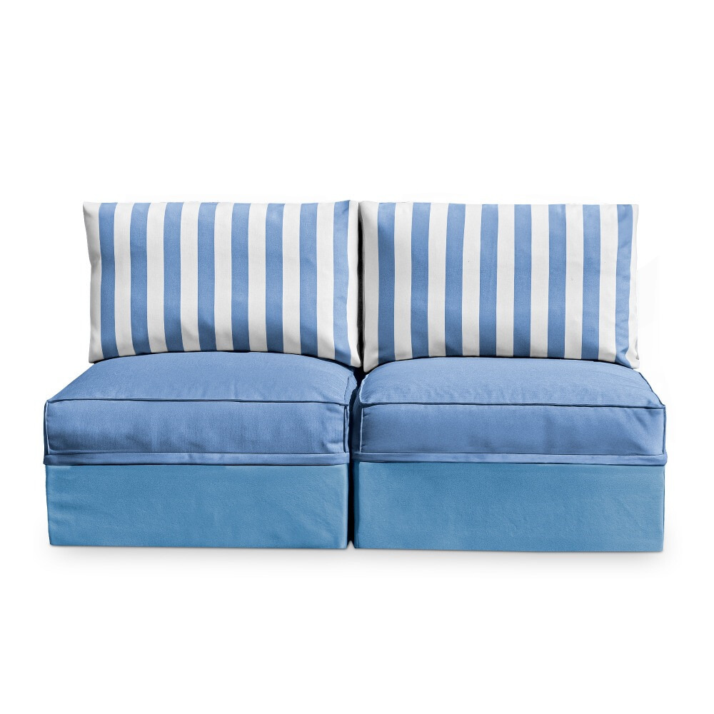 Sofá modular Sofá 2 plazas Toldotex Azul Cielo (4)