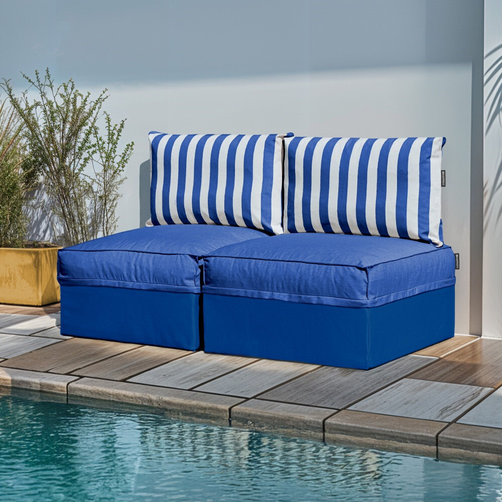 Sofá modular Sofá 2 plazas Toldotex Azul (1)