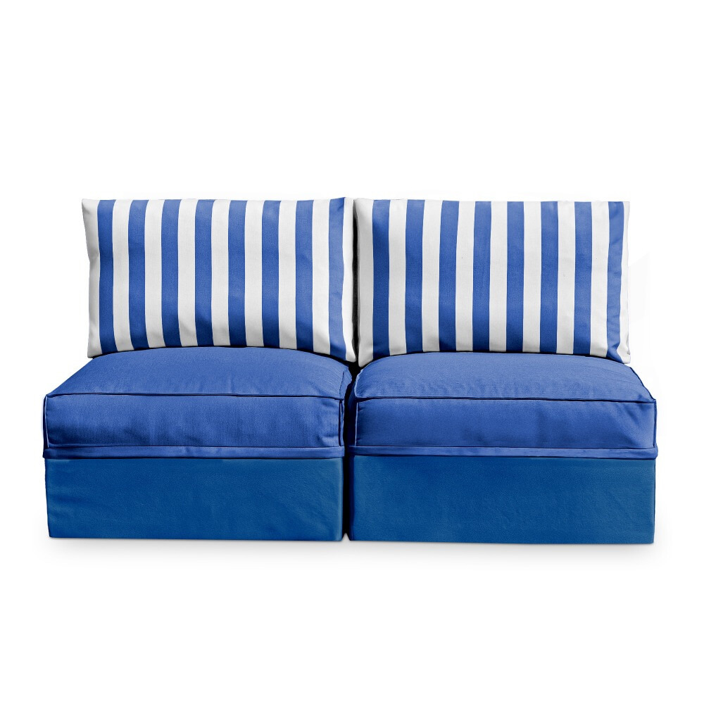 Sofá modular Sofá 2 plazas Toldotex Azul (4)