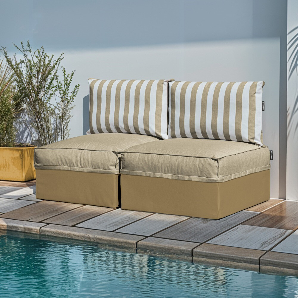 Sofá modular Sofá 2 plazas Toldotex Beige (1)