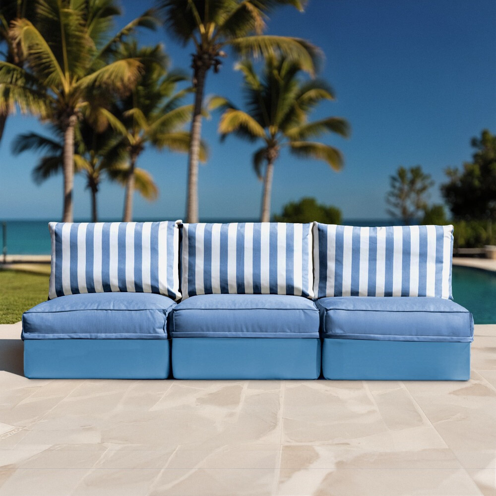 Sofá modular 3 plazas Toldotex Azul Cielo (1)