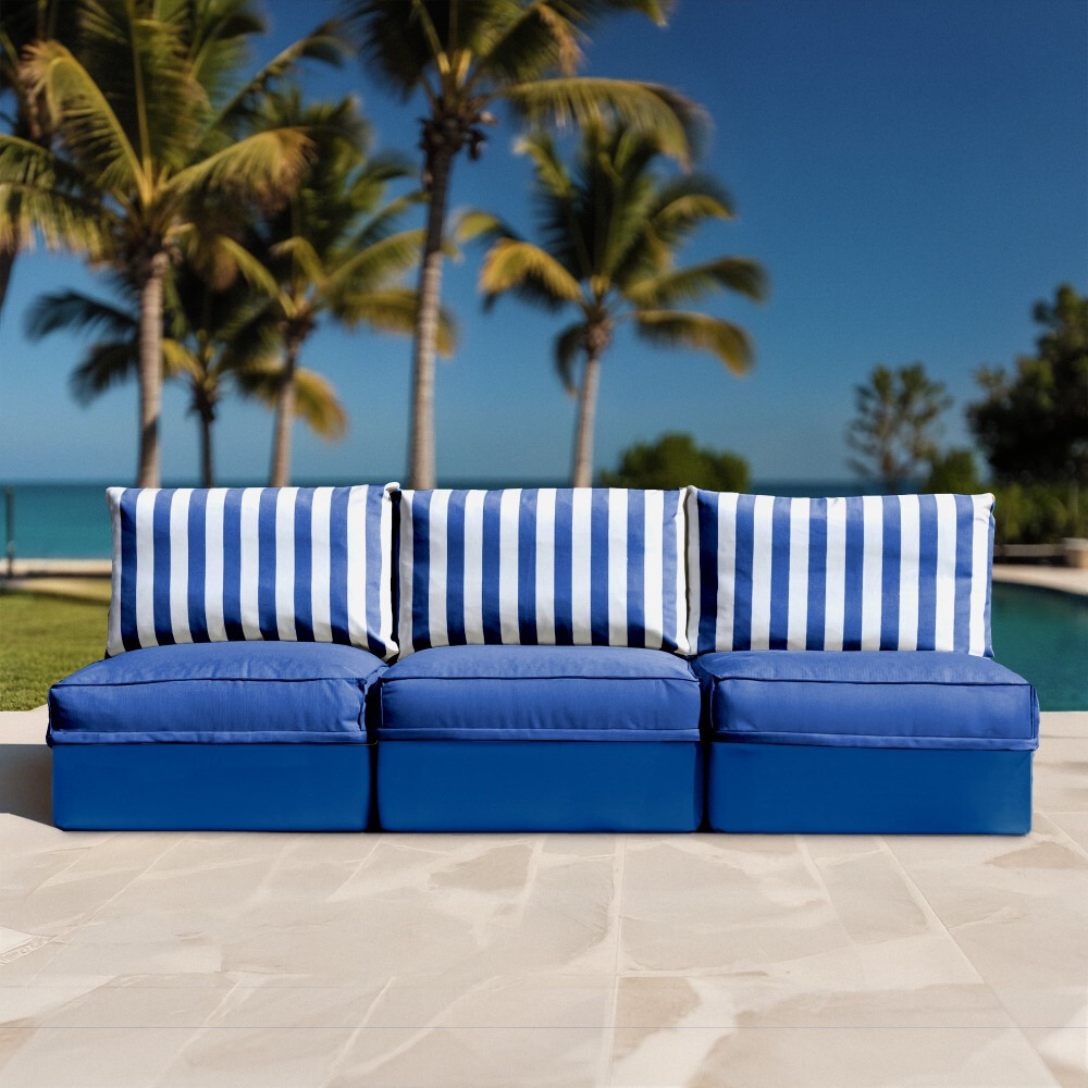 Sofá modular Sofá 3 plazas Toldotex Azul (1)