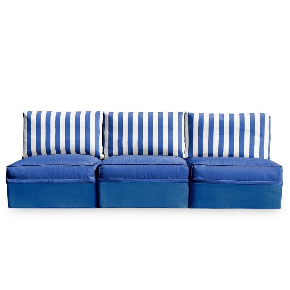Sofá modular Sofá 3 plazas Toldotex Azul (4)