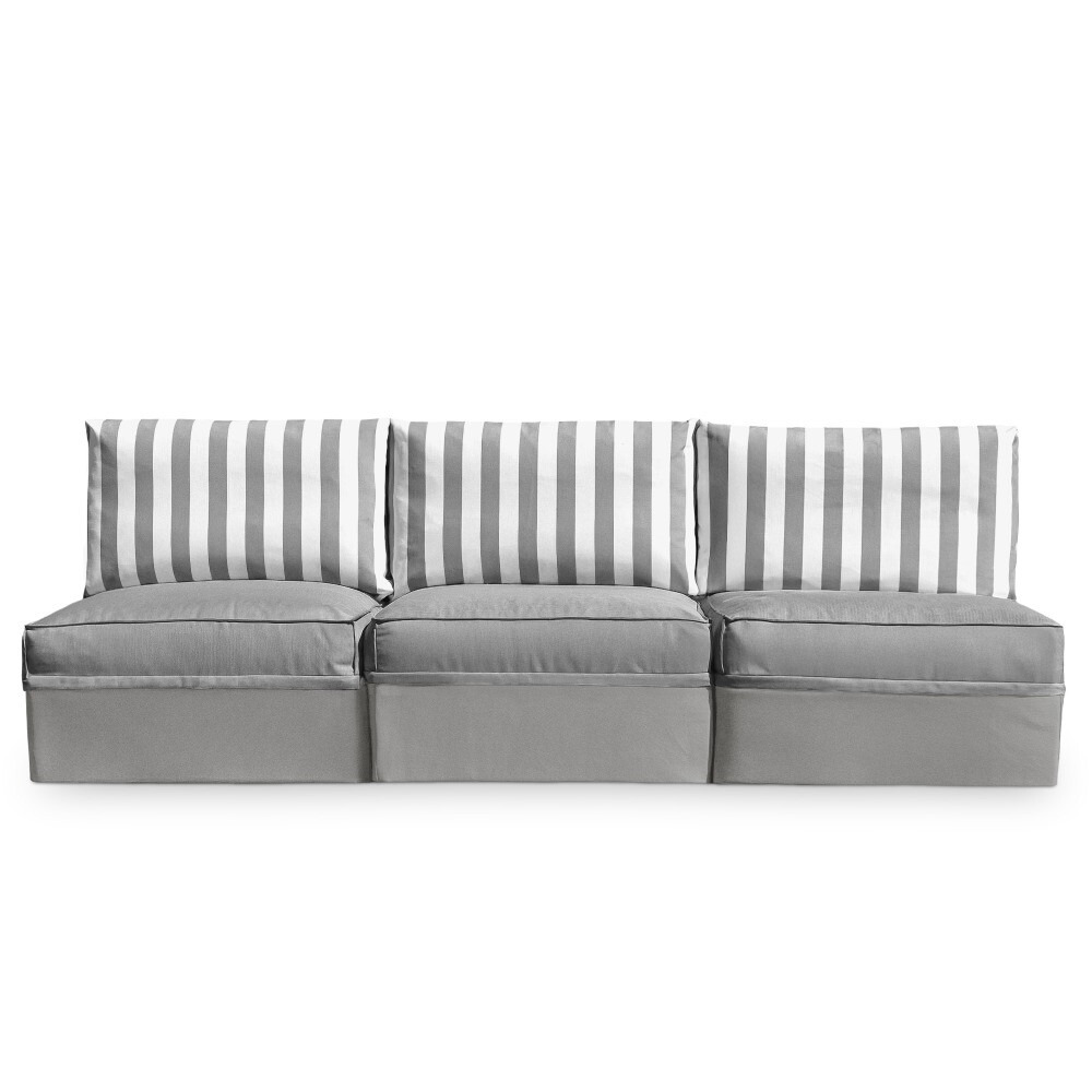 Sofá modular Sofá 3 plazas Toldotex Gris (4)
