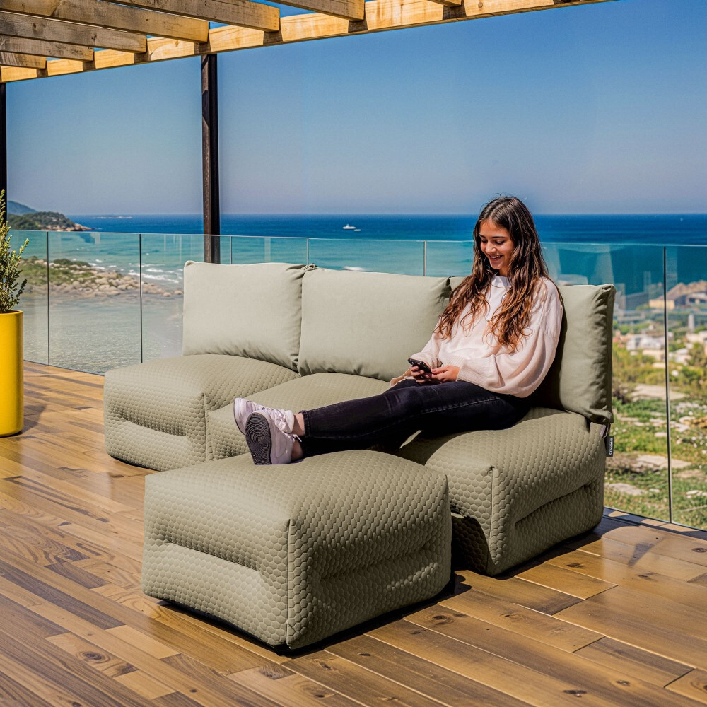 Sofá modular Sofá Chaise Longue 3 plazas Nita Beige (1)
