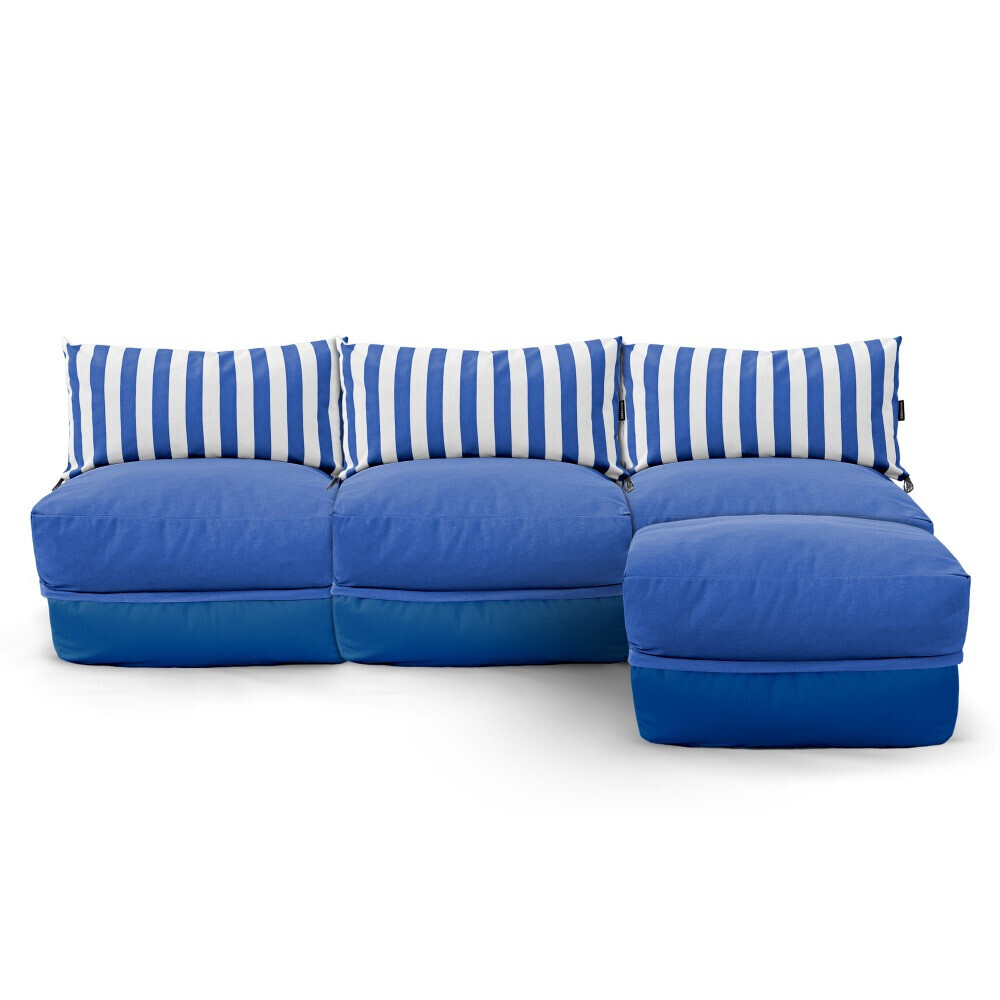 Divano Modulare Toldotex Blu (1)