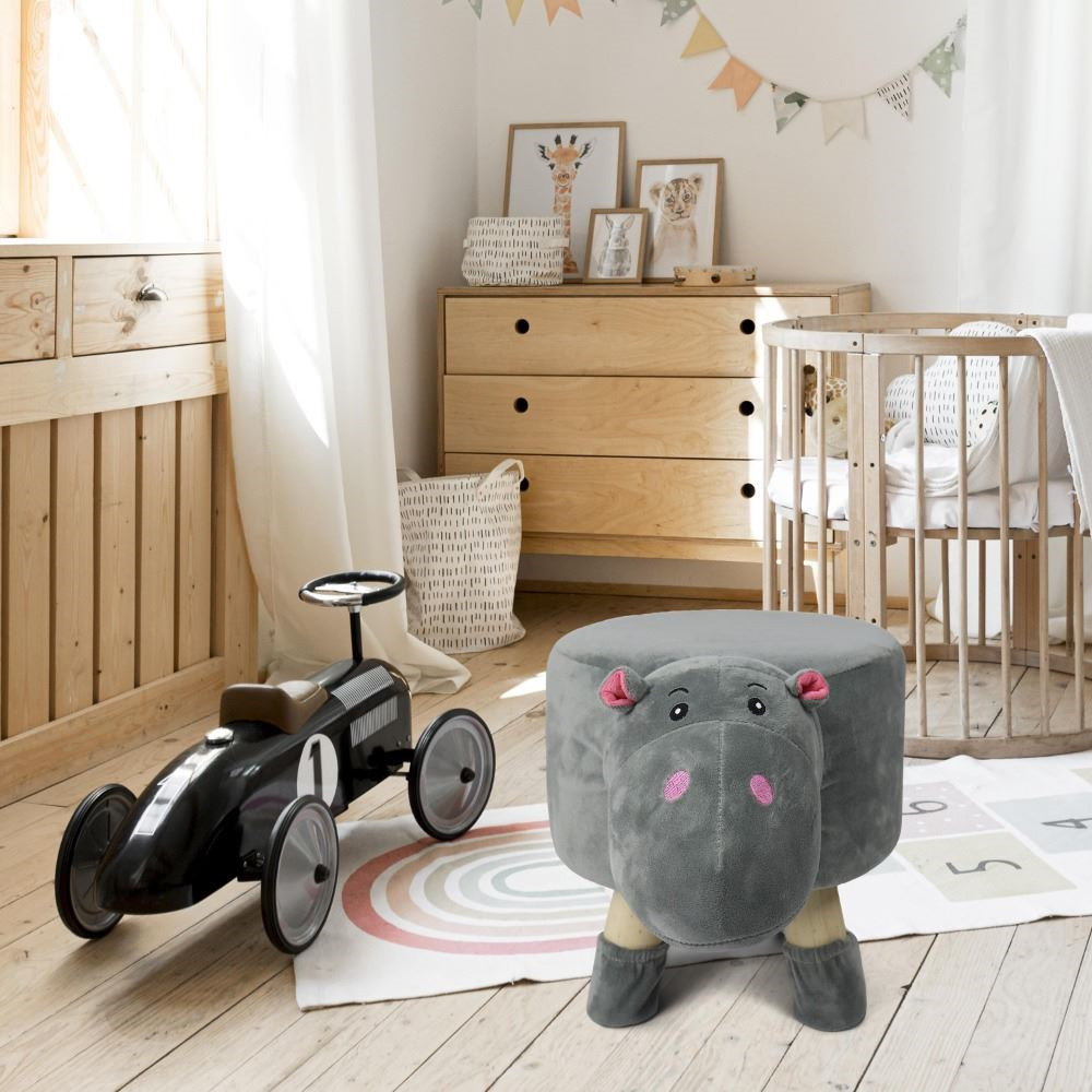 Taburete Infantil Hippo, Puff y Reposapiés para Niños de Kids (3)