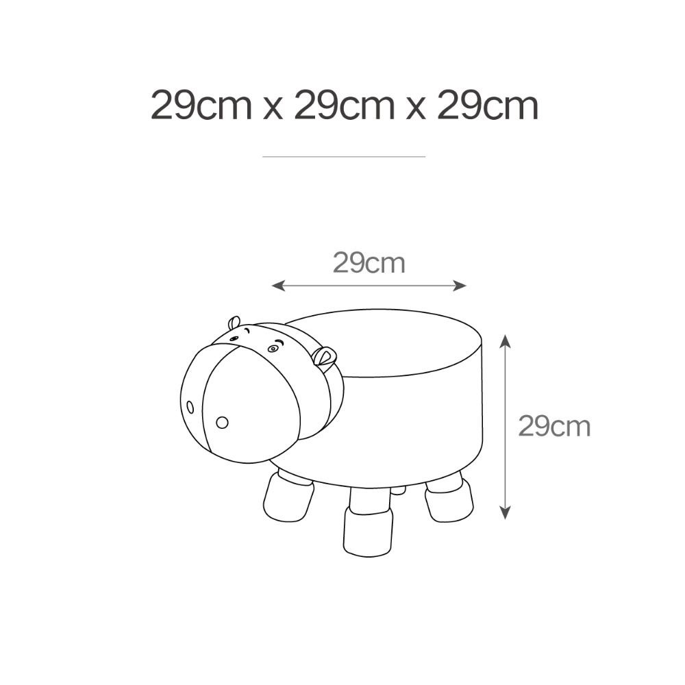 Taburete Infantil Hippo, Puff y Reposapiés para Niños de Kids (6)