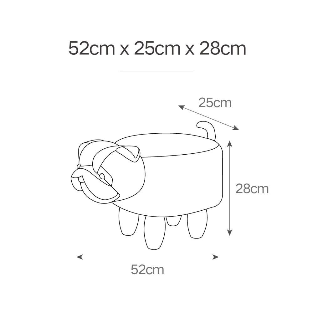 Taburete Infantil Moustache, Puff y Reposapiés para Niños de  Kids (6)